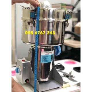 Máy nghiền bột tam thất 2.5kg/ mẻ máy xay dạng dao 4 cánh