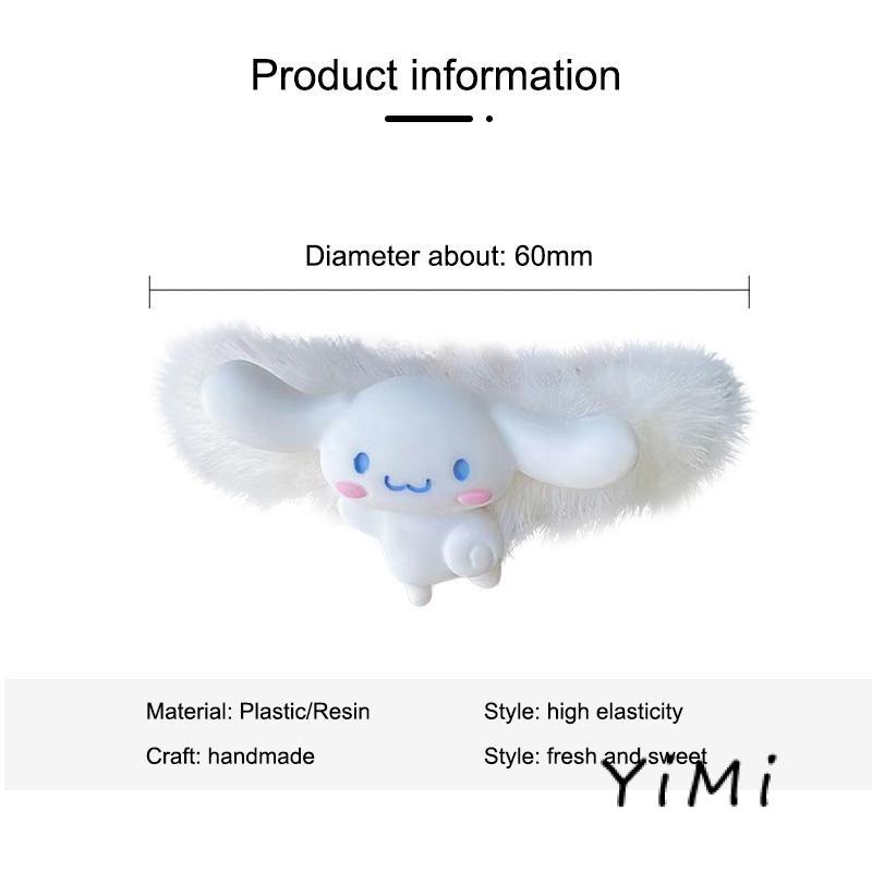 Dây cột tóc lông nhung họa tiết hoạt hình phong cách Hàn Quốc dễ thương