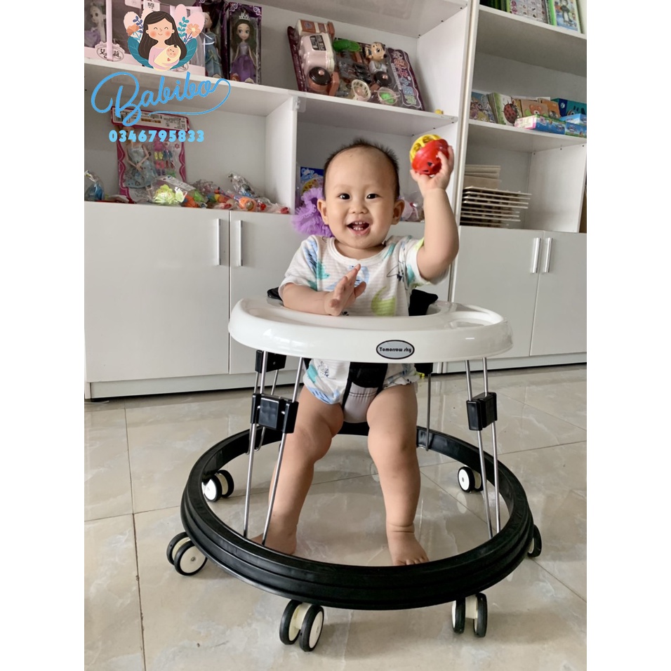 Xe tròn tập đi cho bé, xe tròn gấp gọn cho bé BABIBI.KIDS