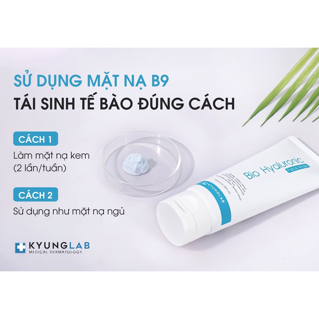 Mask kyung lab chính hãng, mặt nạ B9 Bio Hyaluronic face mask 100ml phục hồi tái tạo da hợp da nhạy cảm giảm kích ứng | WebRaoVat - webraovat.net.vn