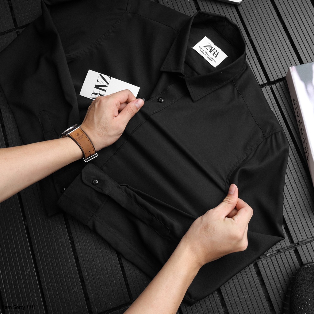 Áo sơ mi nam dài tay chất cotton lụa chống nhăn thấm hút bảng màu basic dễ phối GEN01