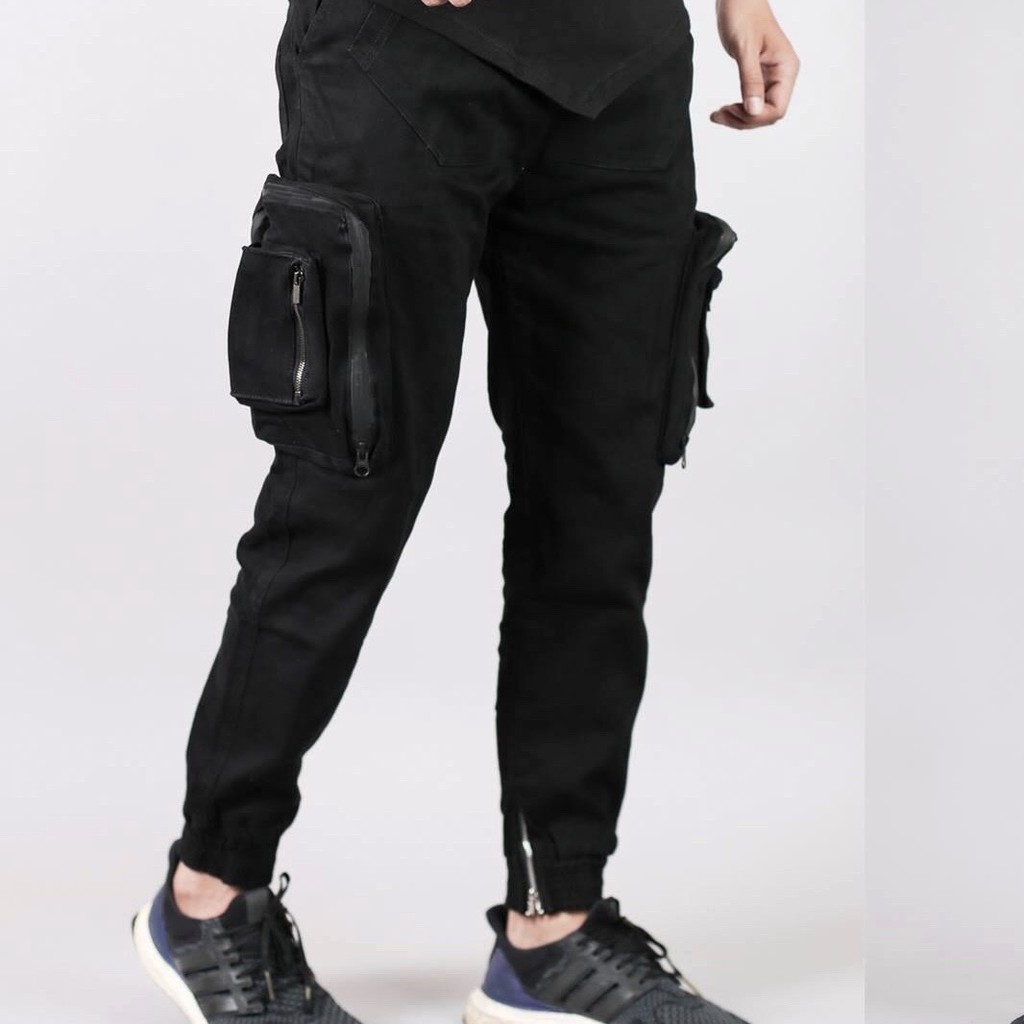 Quần Jogger Kaki Nam Cao Cấp, Dày Dặn, Co Giãn Thoải Mái, Túi Hộp Cá Tính Mạnh Mẽ, Thời Trang Siêu Ngầu Tuibox2