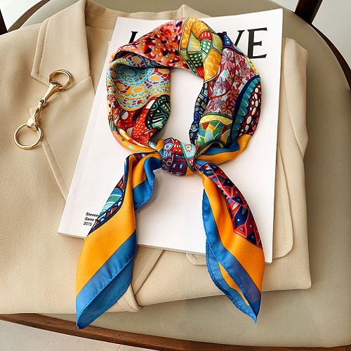 KHĂN VUÔNG LỤA 70X70 CAO CẤP - Bandana Lụa - Khăn Lụa Vuông Linh Linh Bandana Lụa Trùm Đầu