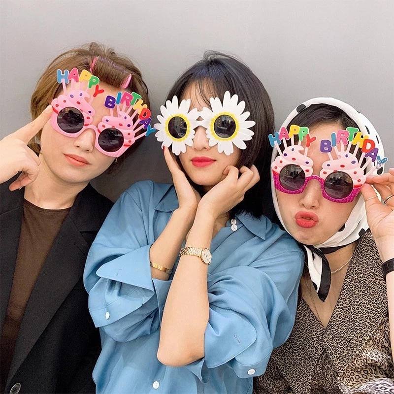 Kính Mát Hình Dễ Thương Vui Nhộn Cho Tiệc Sinh Nhật
