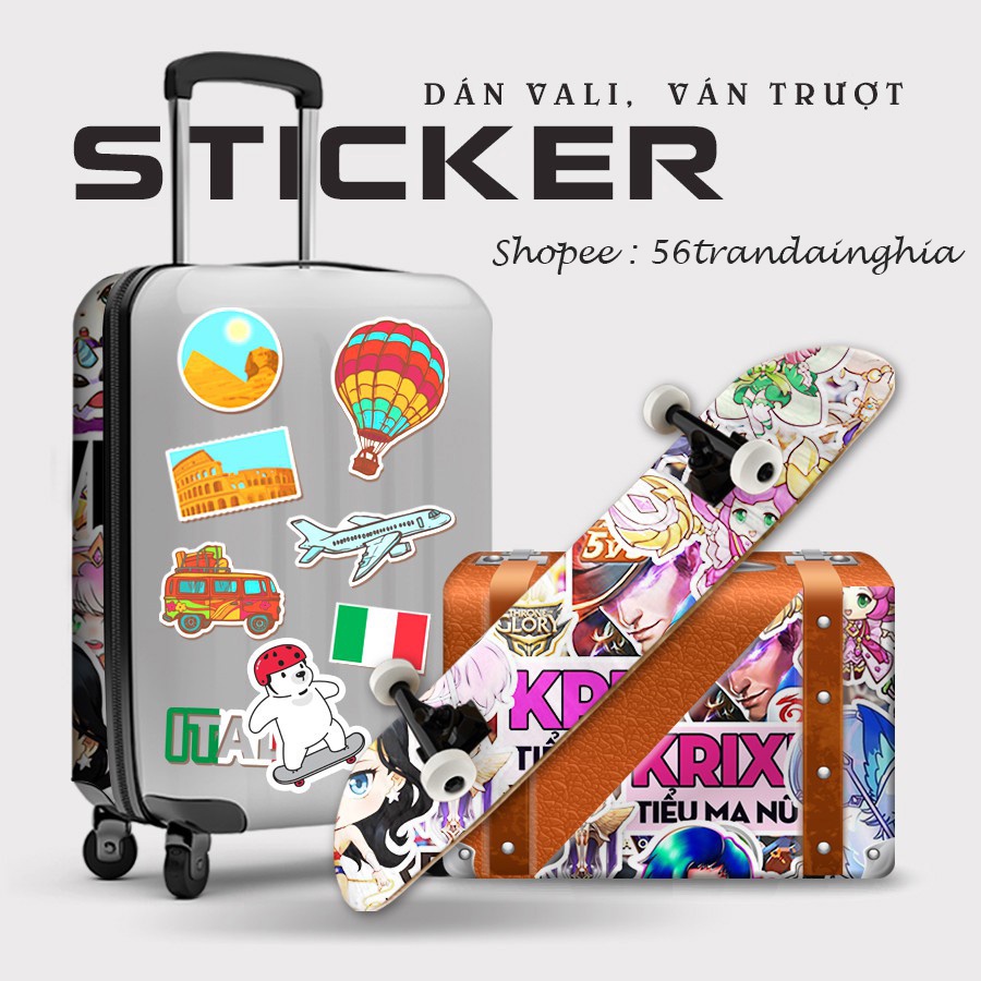 Sticker Liên Quân Mobile | Sticker Dán Xe Máy, mũ bảo hiểm, trang trí laptop vali- Tem Chống Thấm Nước, Chống Bay Màu