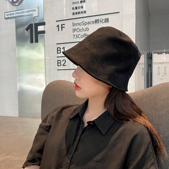 Mũ bucket da lộn thời trang xịn sò