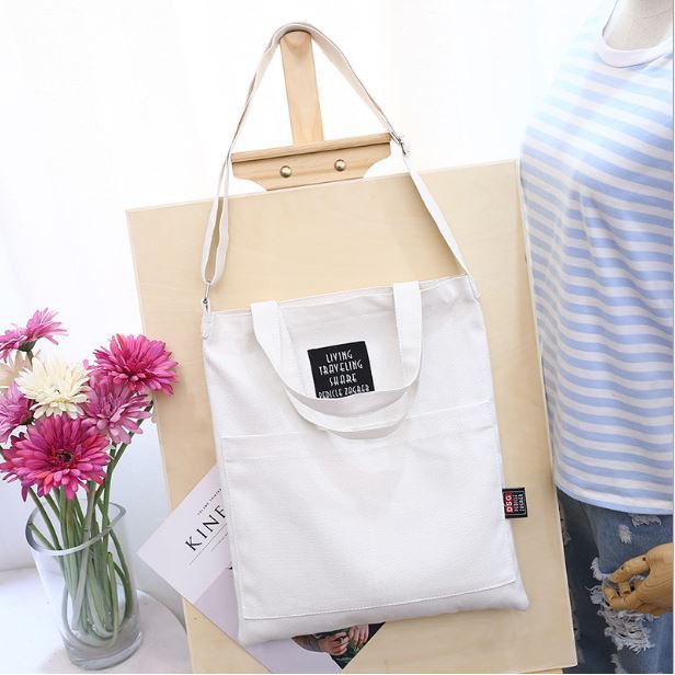 [NHẬP KHẨU - Hàng Loại A] TÚI TOTE Vải Bố Đựng Đồ Canvas Đeo Chéo / Đeo Vai Phong Cách Hàn Quốc Cao Cấp AMKO
