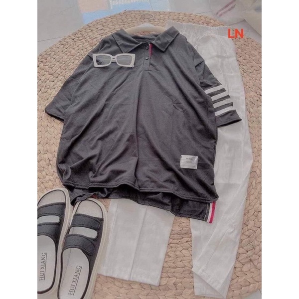 Sét áo polo viền +quần kaki LN12