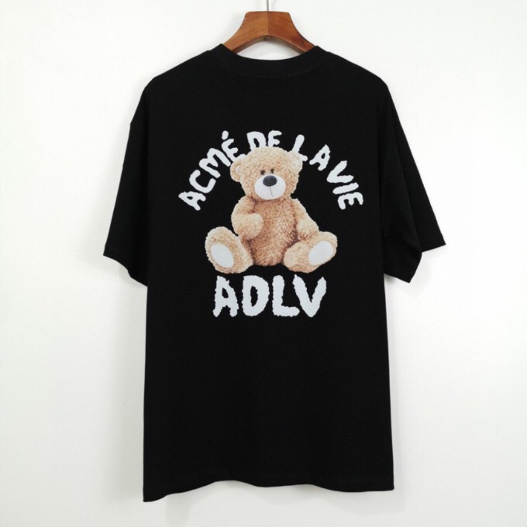 Áo thun unisex ngắn tay không cổ in hình Gấu Teddy ADLV - Bộ sưu tập áo phông adlv thời trang cá tính