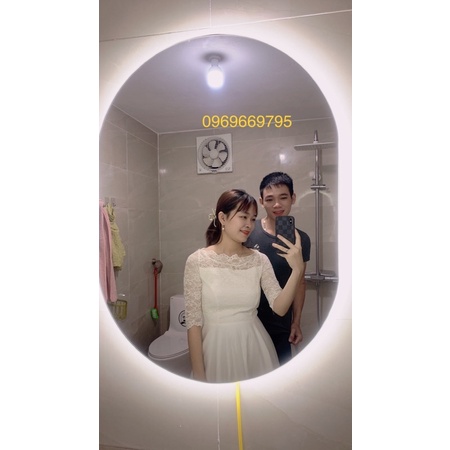 Gương nhà tắm đèn led hậu 𝗛𝗮̀𝗻𝗴 𝗖𝗼́ 𝗦𝗮̆̃𝗻, Gương trang điểm treo tường Siêu Sang và