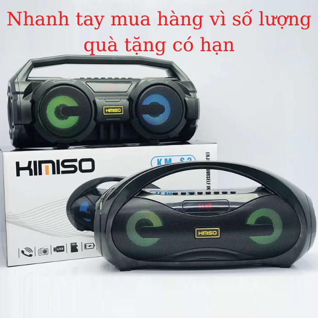 [ BH12 Tháng, Tặng Micro Hát Karaoke ] Loa Không Dây Hát Karaoke KIMISO KM-S2🔥BÁN CHẠY🔥 Loa Bluetooth