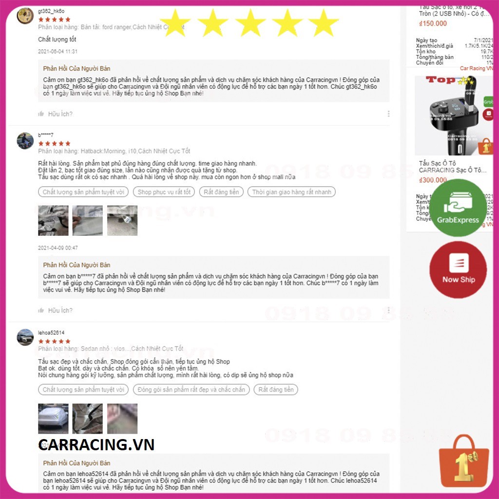 Bạt phủ xe ô tô CARRACING VA01 Bạt Phủ Ô TÔ ⛈️Chống 250%⛈️ nóng mưa ⛈️ xước ⛈️ Xe Hơi 4 chỗ , 5 Chỗ , 7 chỗ , Bán Tải | BigBuy360 - bigbuy360.vn