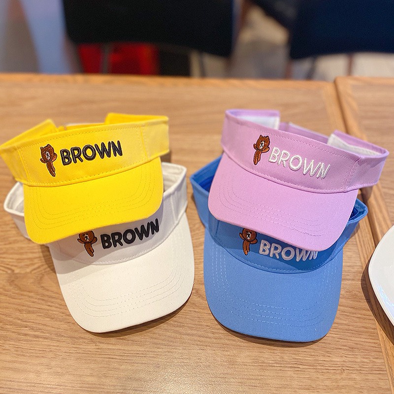 Mũ Lưỡi Trai Nón Kết Kaki Tennis Gấu Brown 458 Phong Cách Ulzzang Form Unisex Nam Nữ - Hazo