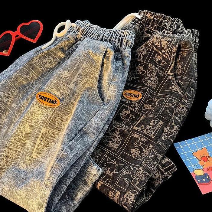 Quần Short Denim Mỏng Dáng Rộng Cỡ Lớn Thời Trang Trẻ Trung Cho Nam