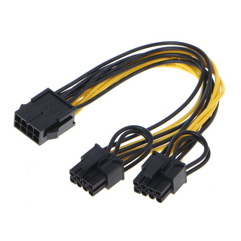 Dây cáp chuyển đổi cổng CPU 8 Pin sang 2 cổi PCI-E 8-Pin  chất lượng cao