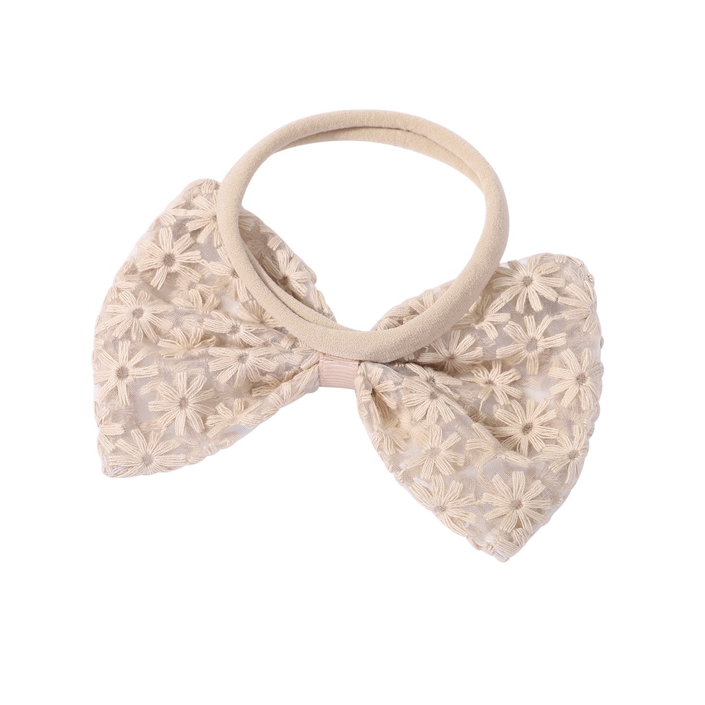 Dây cột tóc đính KIDSBOWS nơ ren hoa dễ thương cho bé
