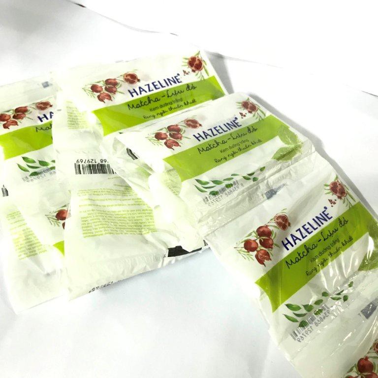 24 gói kem dưỡng trắng Hazeline Matcha Lựu Đỏ