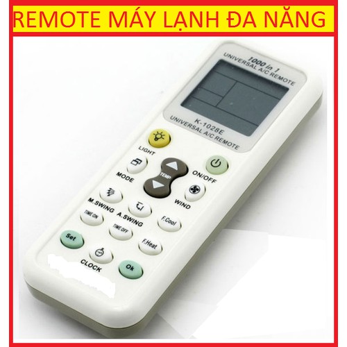 REMOTE MÁY LẠNH - .ĐA NĂNG 1028-Tặng kèm pin-Bh đổi mới