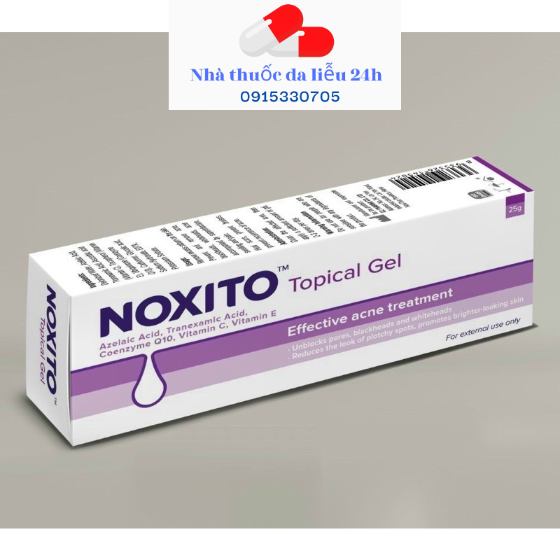 Noxito topical gel 25g bôi ngừa mụn giảm thâm