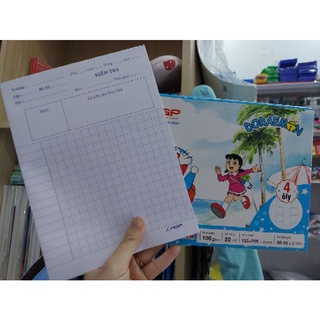 Xấp 20 tờ giấy kiểm tra dày dặn