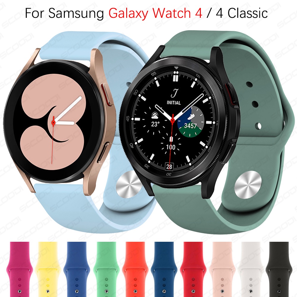 Dây Đeo Silicon 20mm Cho Đồng Hồ Thông Minh Samsung Galaxy Watch 4 classic 46mm 42mm Galaxy Watch4 44mm 40mm