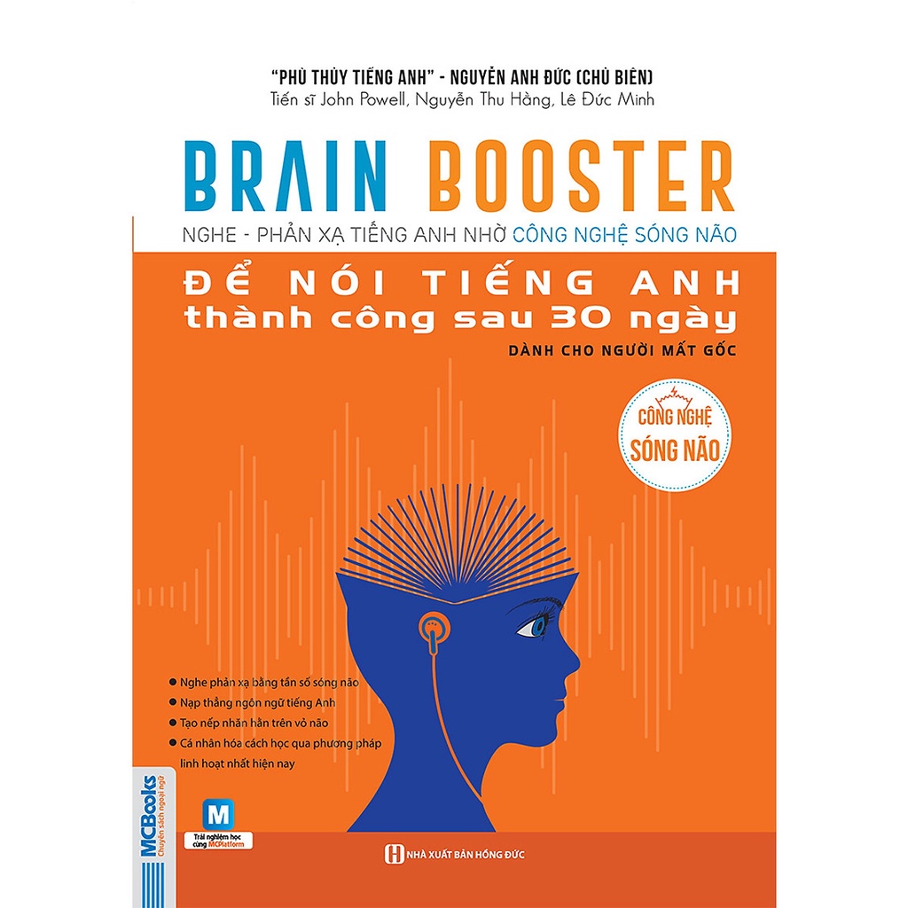 Sách - Brain Booster - Nghe phản xạ tiếng Anh nhờ công nghệ sóng não - dành cho người mất gốc