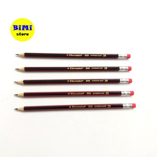Chì 2B thân sọc đỏ Bensia - BiMi store