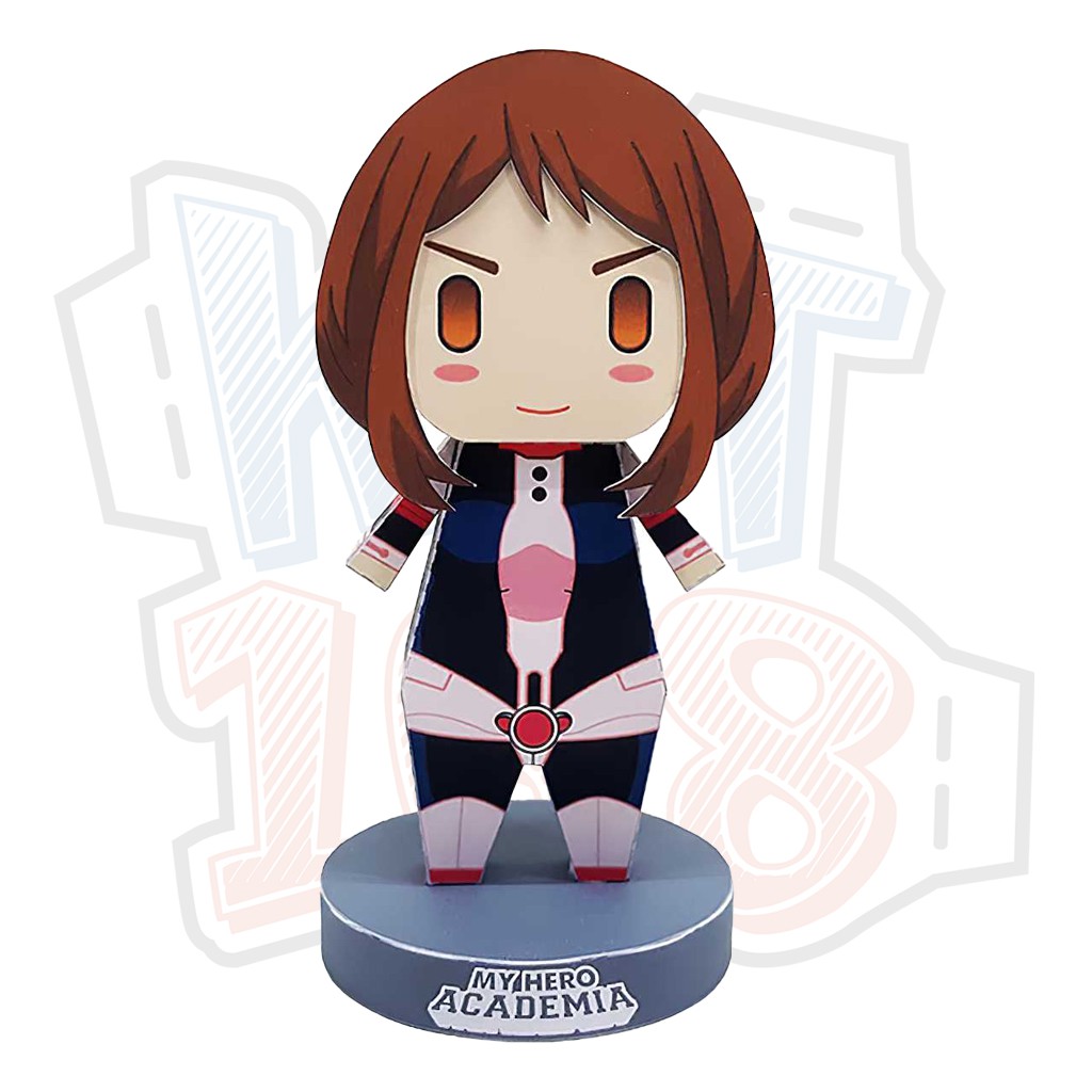 Mô hình giấy Anime Chibi Ochaco Uraraka ver 2 - My Hero Academia