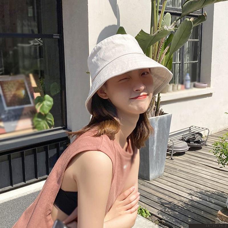 Mũ vành rộng màu trơn phong cách nhật bản cổ điển thời trang cho nam nữ