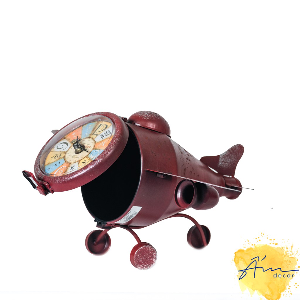 Đồng Hồ Để Bàn Máy Bay Vintage