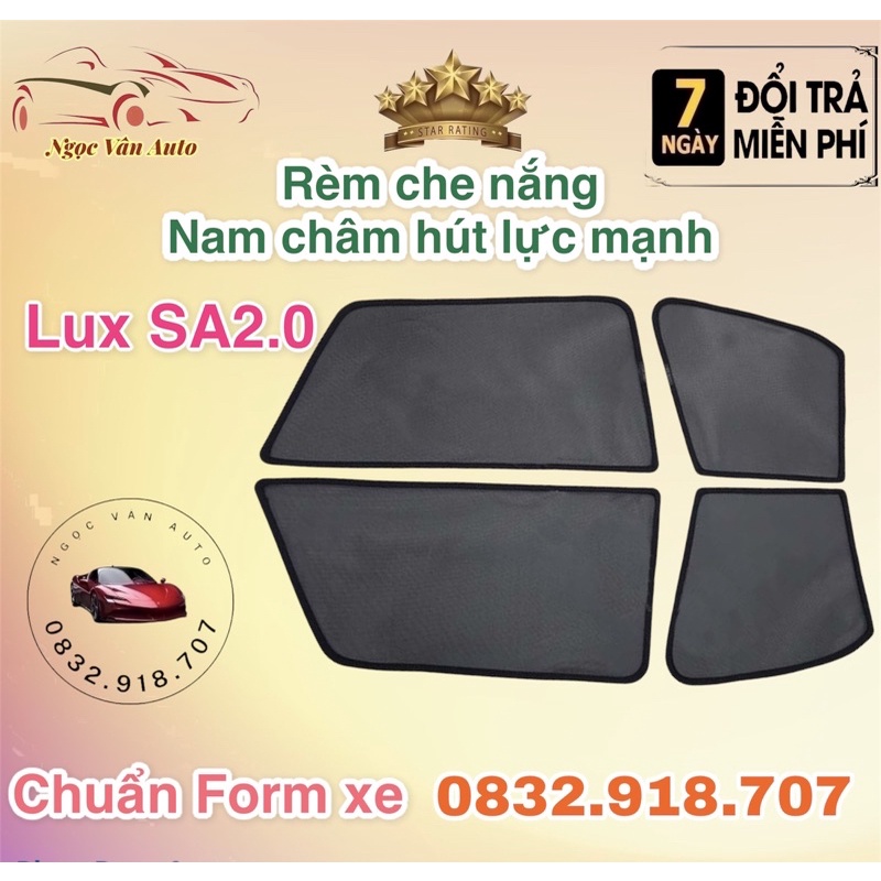 Rèm Che Nắng nam châm Vinfast Lux SA2.0 - Bộ 4 Tấm