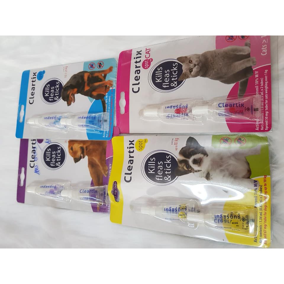 [ 1 tuýp] Nhỏ gáy Cleartix trị ve , bọ chét cho chó 20-40kg