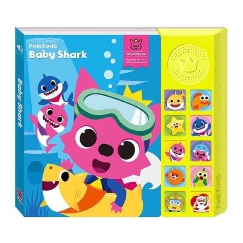 Sách âm thanh Baby Shark hàng nhập khẩu chính hãng Hàn Quốc cho bét từ 0 tuổi