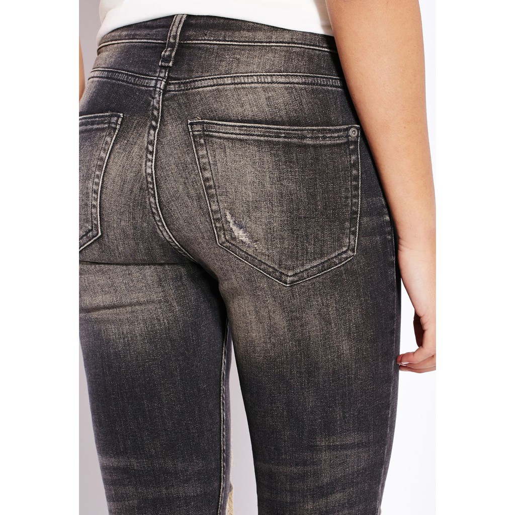 Quần jeans Mango dáng skinny crop nguyên mác/tag size 32