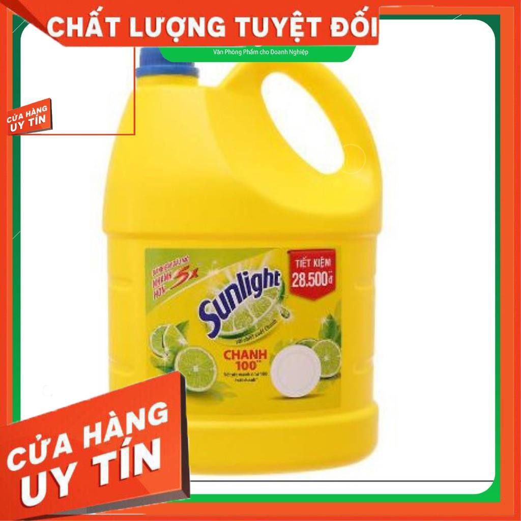 Sunlight Nước Rửa Chén Thiên Nhiên 3.8Kg/Chai (Muối Khoáng Lô Hội)