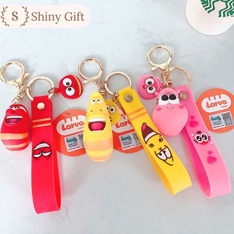 Móc khoá SÂU LARVA cao cấp dễ thương đáng yêu giá rẻ