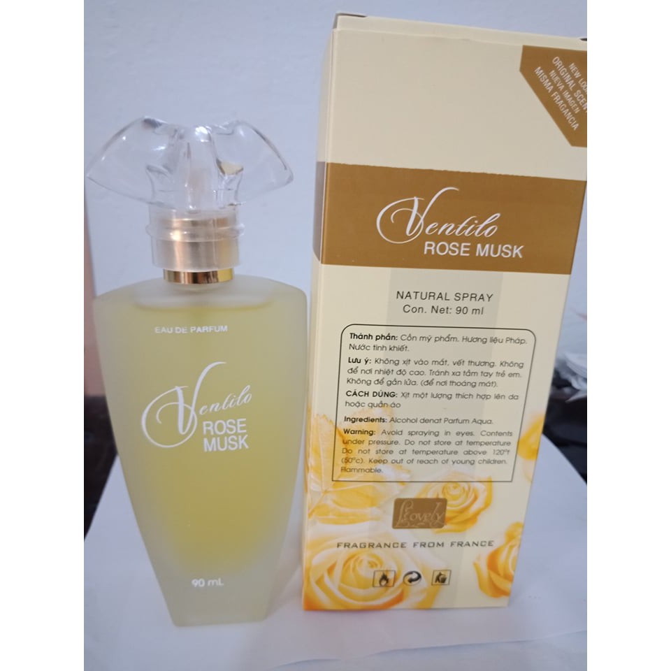 Nước hoa Ventilo Rose Musk VIỆT NAM 90ML