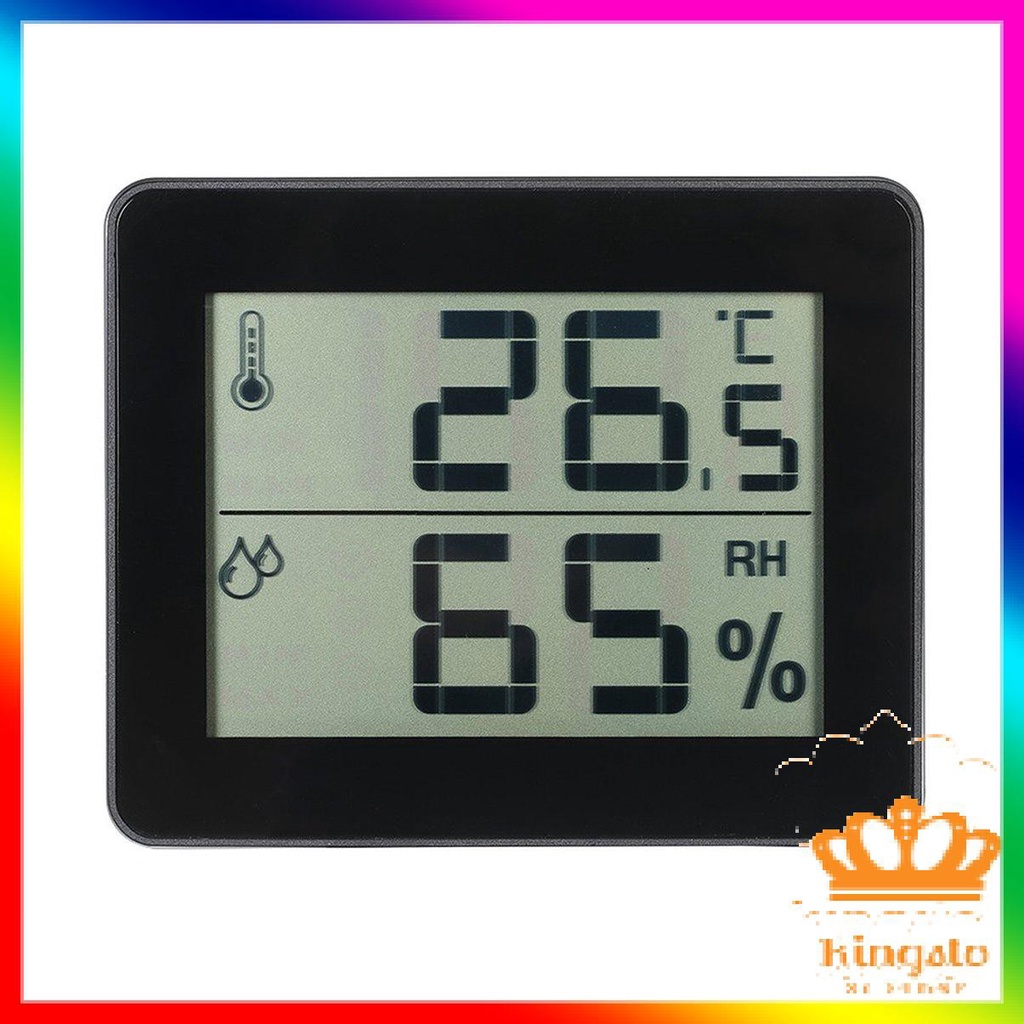 [Mới] Household thermometer and hygrometer 30.5027 Hygrometer Ultra Flat digital Thermometer Highs and lows temperature