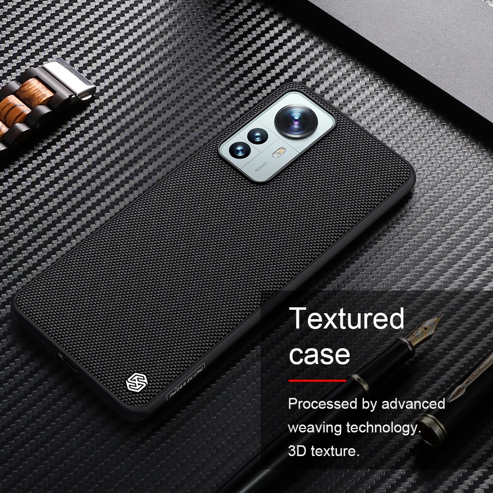 Ốp Điện Thoại TPU + PC Sợi Nylon Chống Sốc Chống Trượt Nillkin Cho Xiaomi 12 Pro / 12S Pro