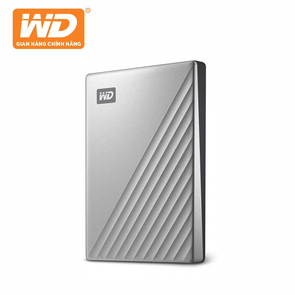 Ổ Cứng Di Động WD My Passport Ultra 1TB USB Type C - WDBC3C0010BSL-WESN - Bạc - Hàng Phân Phối Chính Hãng