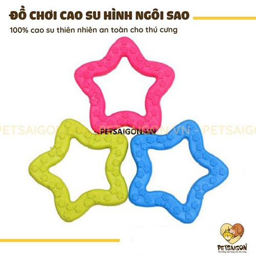 ĐỒ CHƠI CAO SU HÌNH NGÔI SAO CHO CHÓ