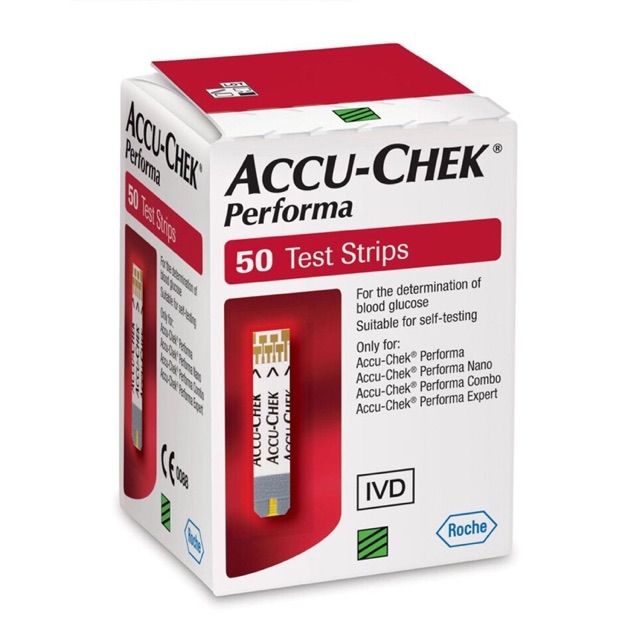 Test thử đường huyết Accue chek Performa( hộp 50 test)