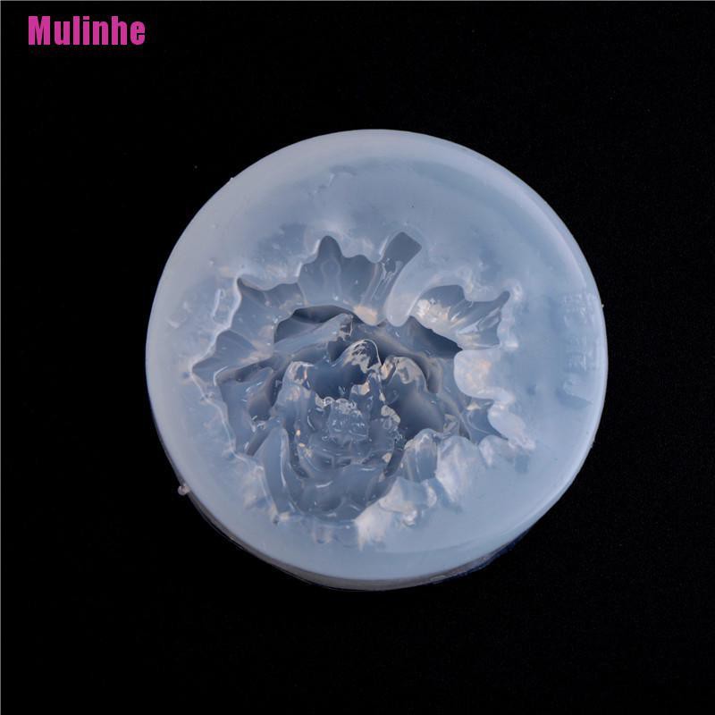 Khuôn Silicone Tạo Hình Hoa Hồng Nở Sáng Tạo Làm Bánh / Xà Phòng