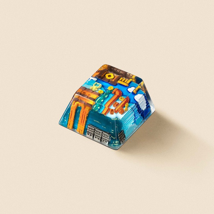 Bộ Keycap Jelly Key 8-bit series II Pipeline Bots trang trí bàn phím cơ gaming Oriental Quarter