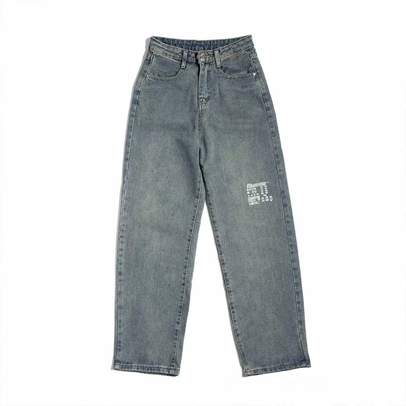 Quần Jeans Nữ Lưng Cao Ống Đứng Thời Trang Hàn