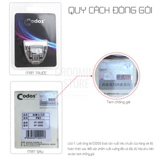 Lưỡi tông đơ Codos CP 6800/ Codos KP 3000 - Grooming Store