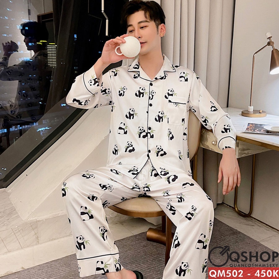 Bộ đồ pijama nam quần dài, tay dài QM500-QM501-QM502