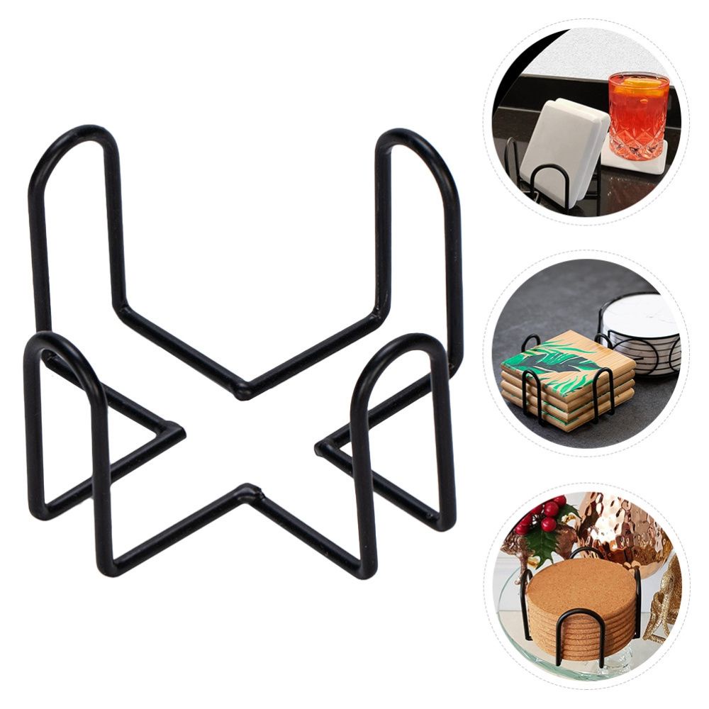 Giá đỡ tấm lót ly bằng sắt sắp xếp gọn gàng tiện dụng cho nhà bếp