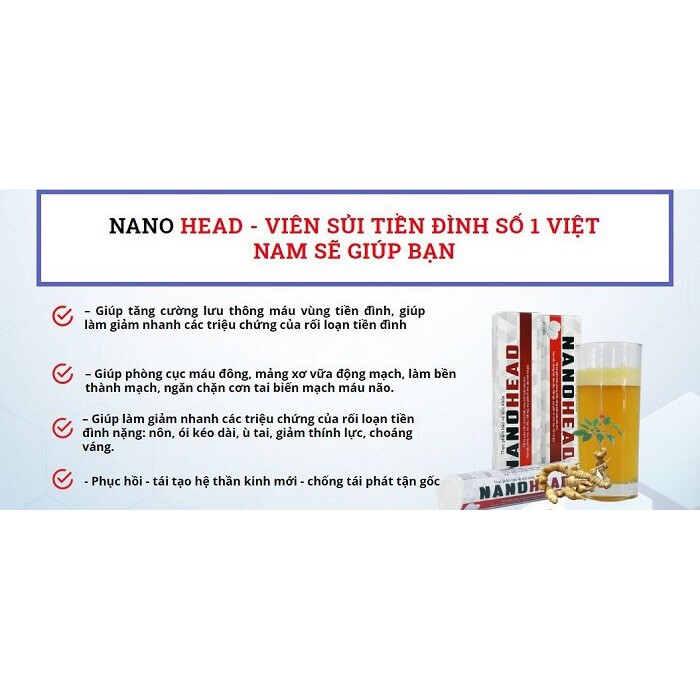 Viên Sủi Tiền Đình NANO HEAD - ƯU ĐÃI MUA 3 TẶNG NGAY 1