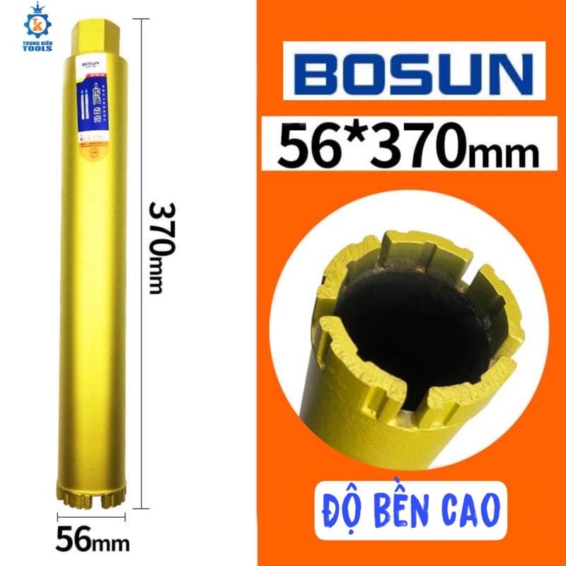 Mũi Khoan Rút Lõi Bê Tông Phi D32mm - 36 - 44 - 51 - 56…